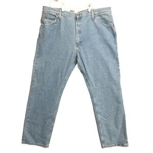 Wrangler Authentics Mens Relaxed Fit Light Wash Denim Jeans 40x30 10ZM100LS NEW